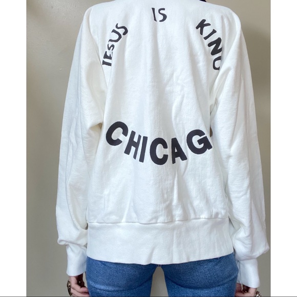 NWOT Yeezy Jesus is king Chicago sweatshirt - Picture 4 of 14